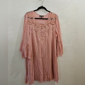 Blush pink Boho dress